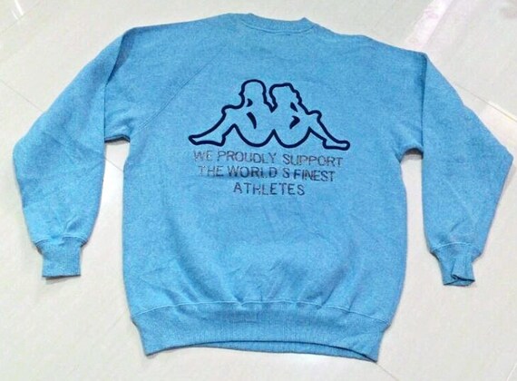 blue kappa sweatshirt