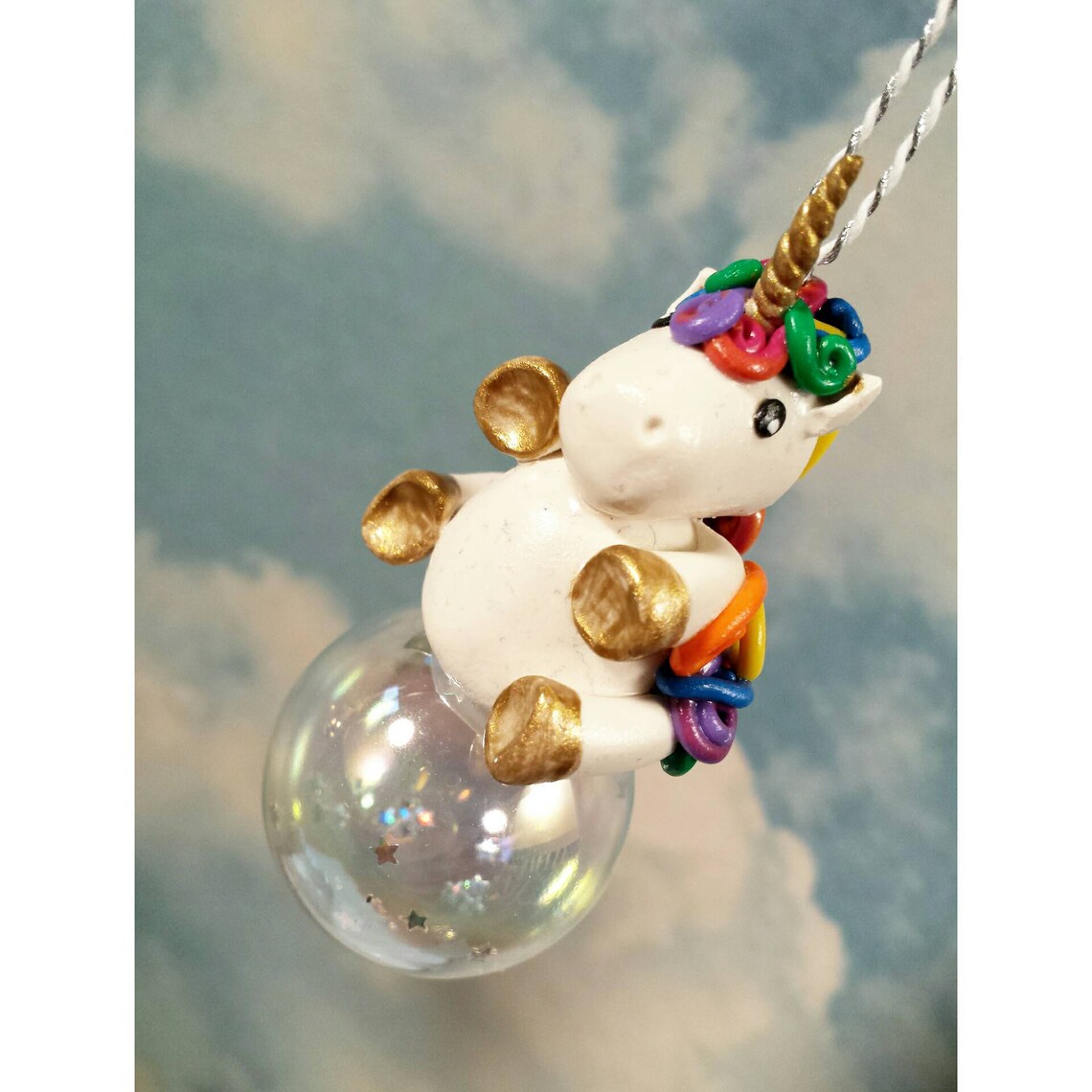 Unicorn Christmas ornament unicorn personalized ornament Etsy