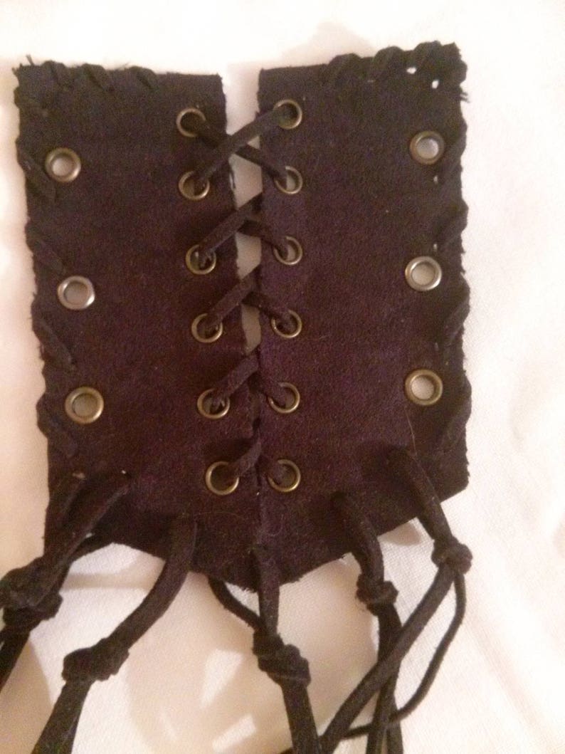 Applique sewing faux Black Suede