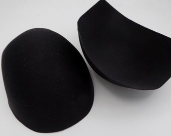 Two padded shoulder pads, black color, clothing accessories, clothing supplies, haberdashery, clothing gift