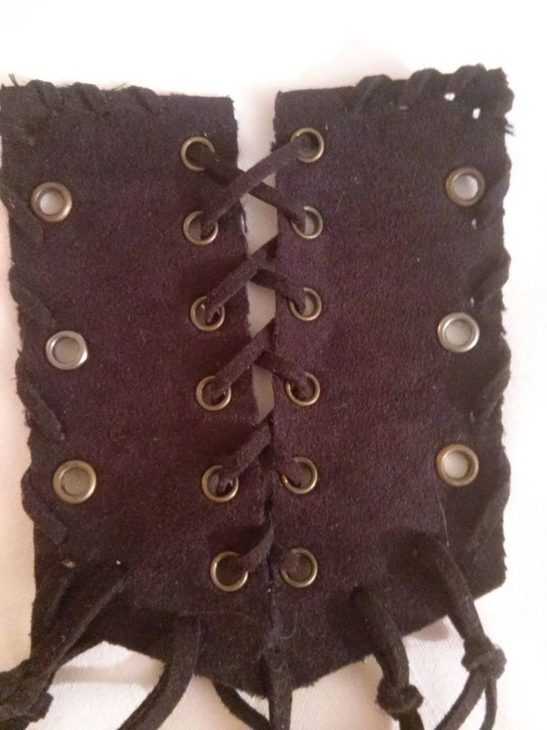 Applique sewing faux Black Suede