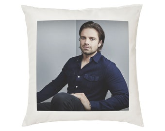 Sebastian stan | Etsy Sebastian Stan Pillow Cushion 16x16in