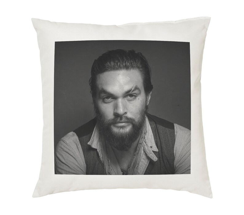 Jason Momoa Pillow Cushion 16x16in White Etsy