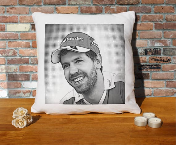 Sebastian Vettel Pillow Cushion 16x16in Sebastian Stan Pillow Cushion 16x16in