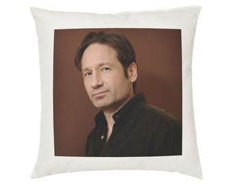 David Duchovny Pillow Cushion - 16x16in - White