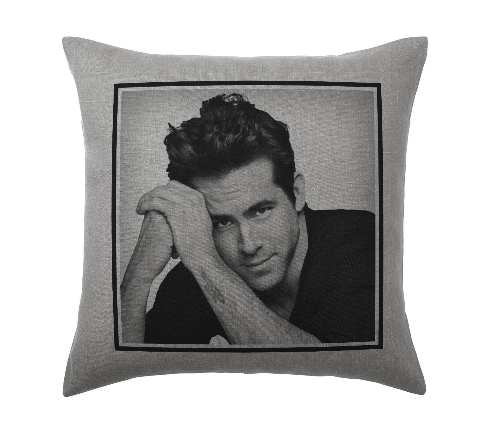 Ryan Reynolds Pillow Cushion 16x16in Grey Etsy UK