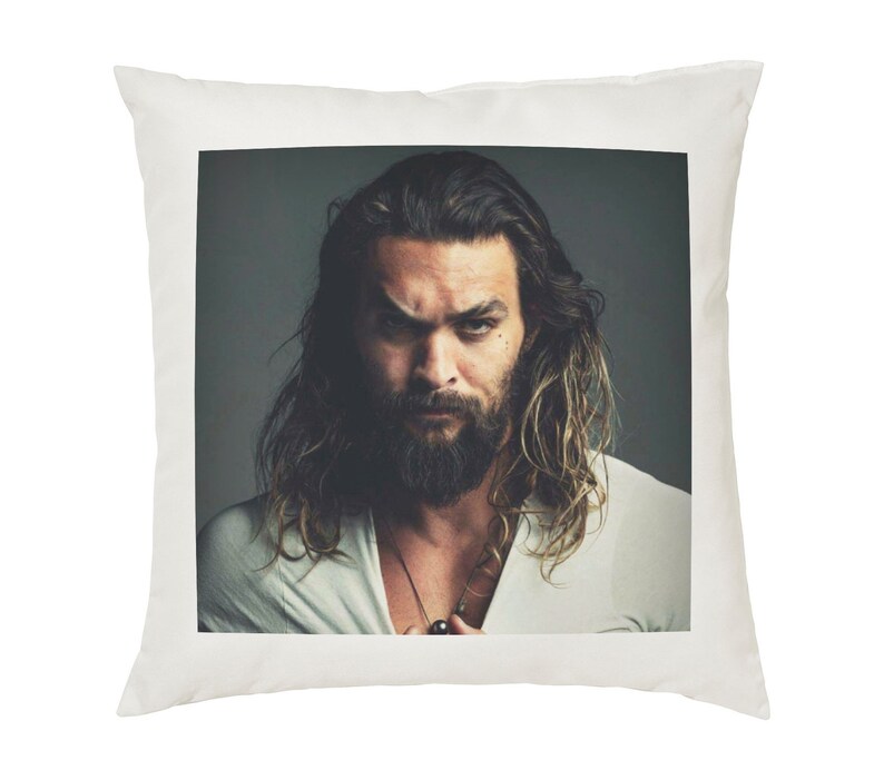 Jason Momoa Pillow Cushion 16x16in White Etsy