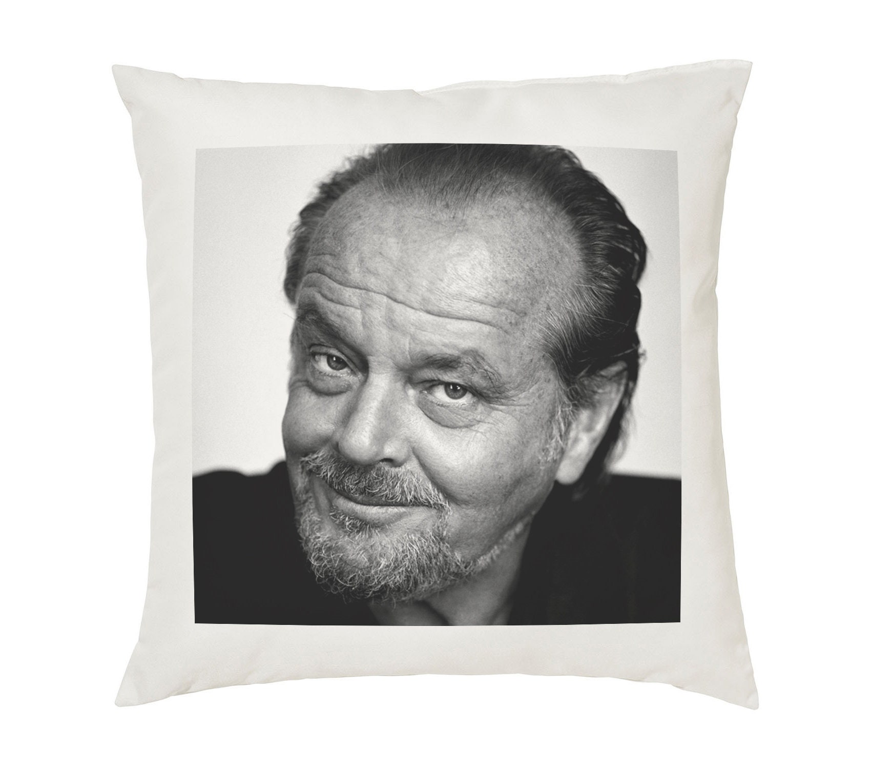 Grey Available with or without filling pad Jack Nicholson Cushion Pillow 100% Cotton Cover and filling pad 40x40cm