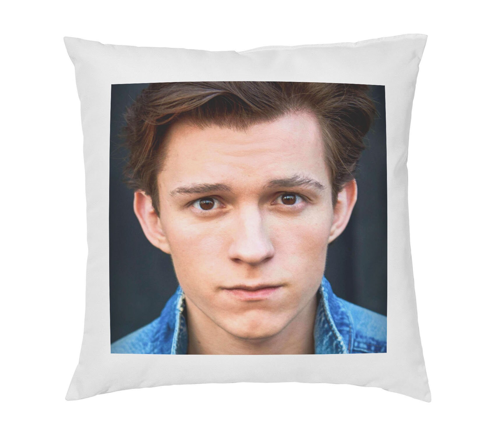 Tom Holland Pillow Cushion - 16x16in - White.