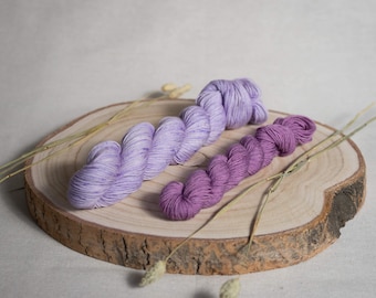 Sock kit, hand-dyed wool.