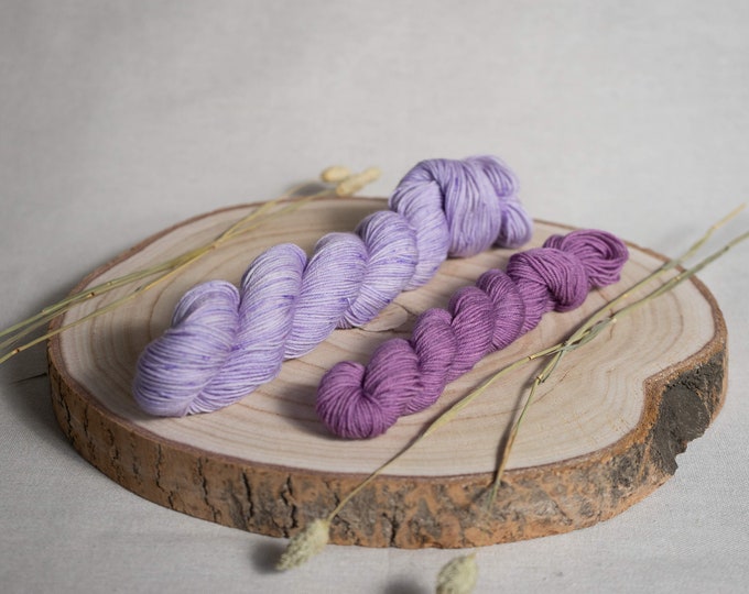 Featured listing image: Sock kit, hand-dyed wool.