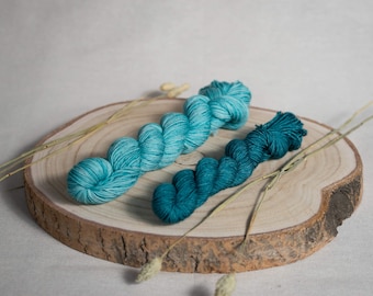 Sock kit, hand-dyed wool.