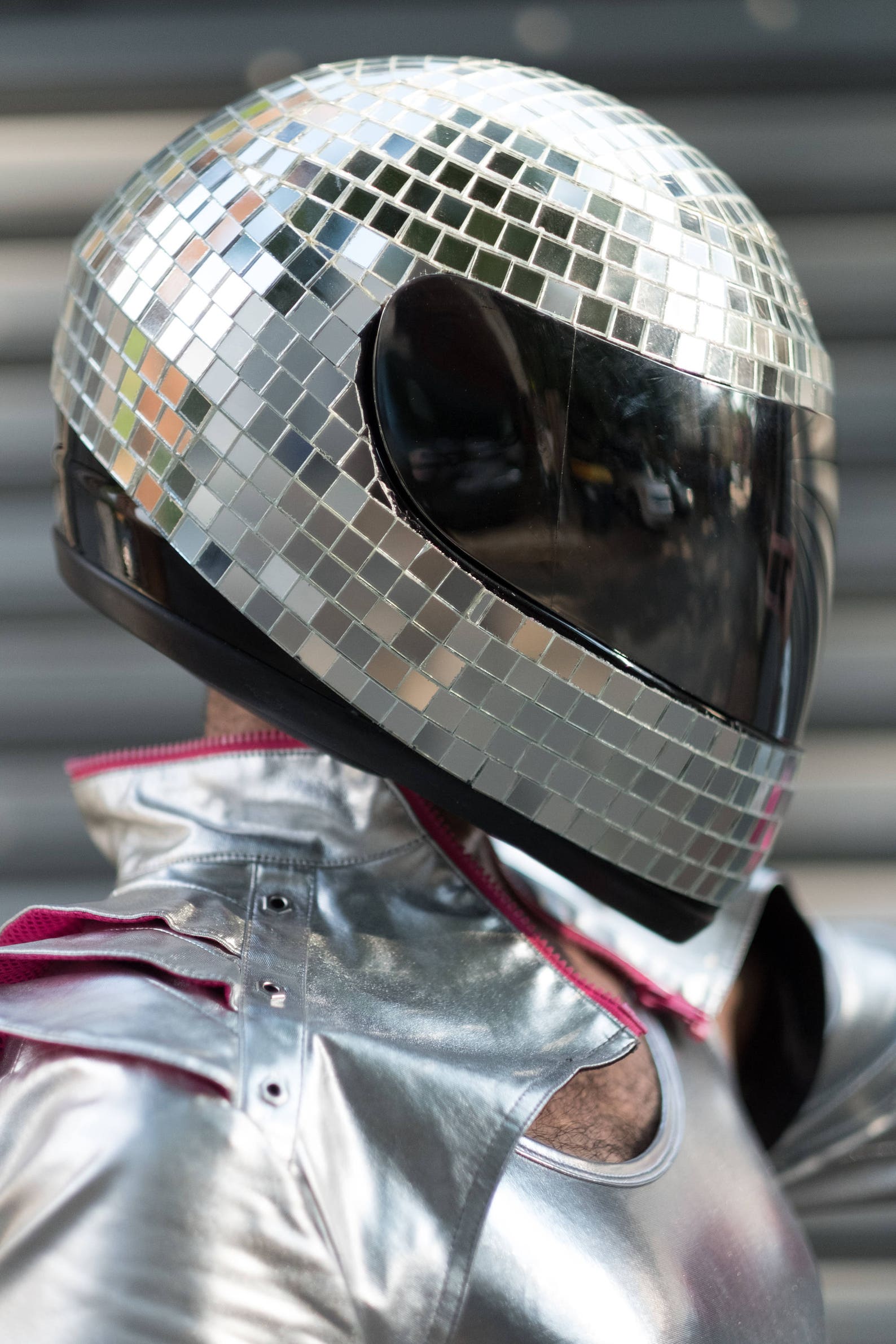 DISCO HELMET 2020 glamourous Disco Ball Mirror Tile Motorcycle Helmet