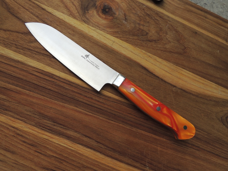 Santoku Kitchen Knife Etsy