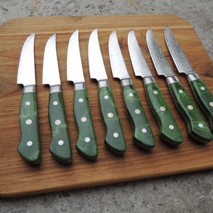 Damascus Steak Knife Set