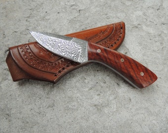 Small Custom Damascus Knife