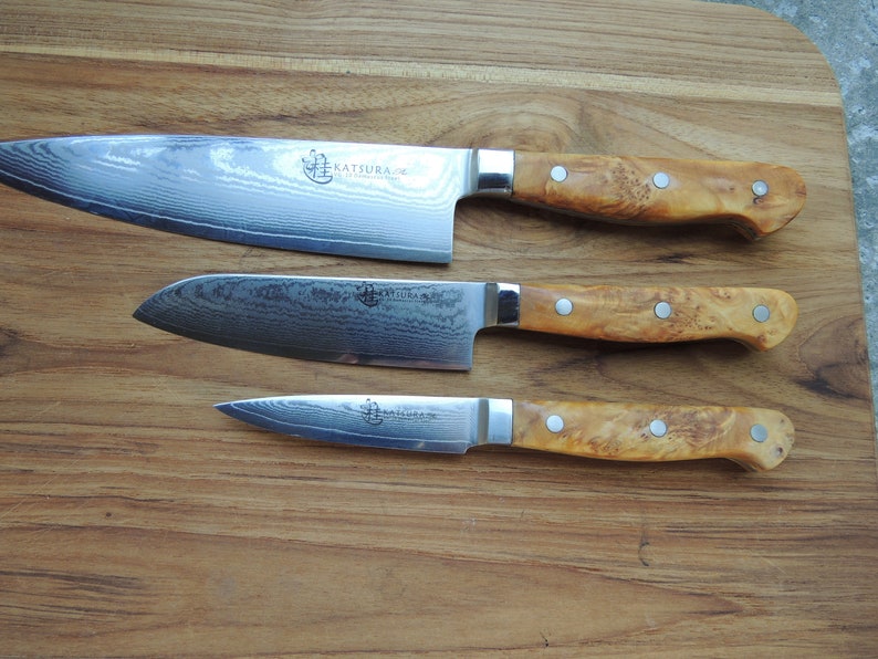 VG10 Kitchen Knife Set Etsy