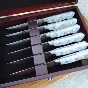 Damascus Steak Knife Set