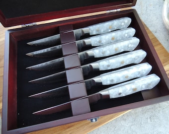 Damascus Steak Knife Set