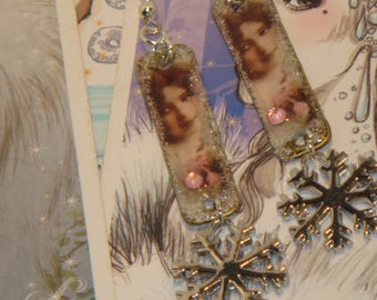 Sweet winter earrings