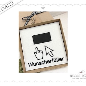 Borduurbestand ITH PC wish fulfiller 18x13 voor geschenkdozen, kaarten, vouchers, uitnodigingen... computers, games...