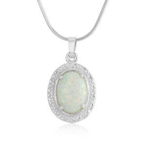 SALE, White Opal Silver Handmade Pendant, opal necklaces,