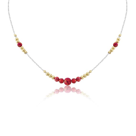 red opal necklace