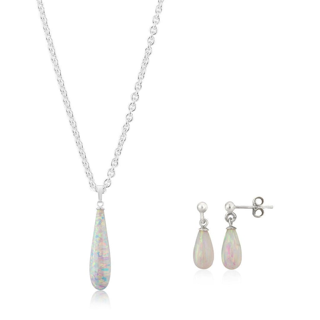 Orecchini A Goccia Luna E Stella In Argento 925 Con Opale E Zirconi – Regalo Perfetto Per Mamma, Fidanzata O Figlia
