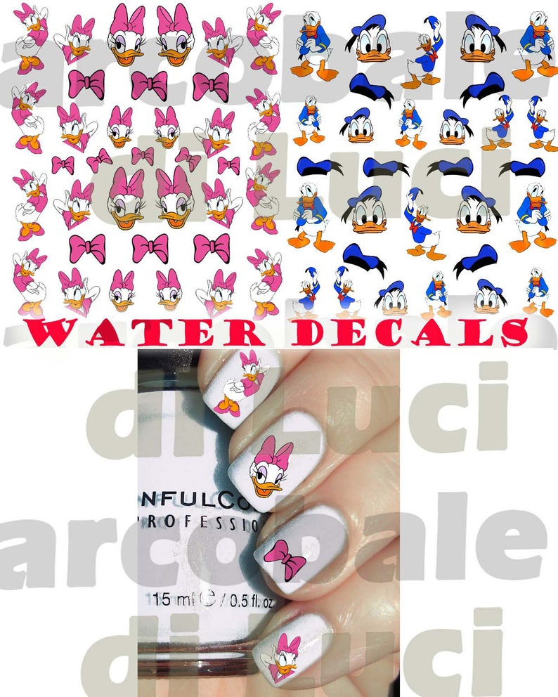 Daisy Duck Nail Art The Daisies On The Thumb Nails Duck