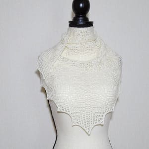 Knit Top Down Triangle Lace Shawl Pattern - Etsy