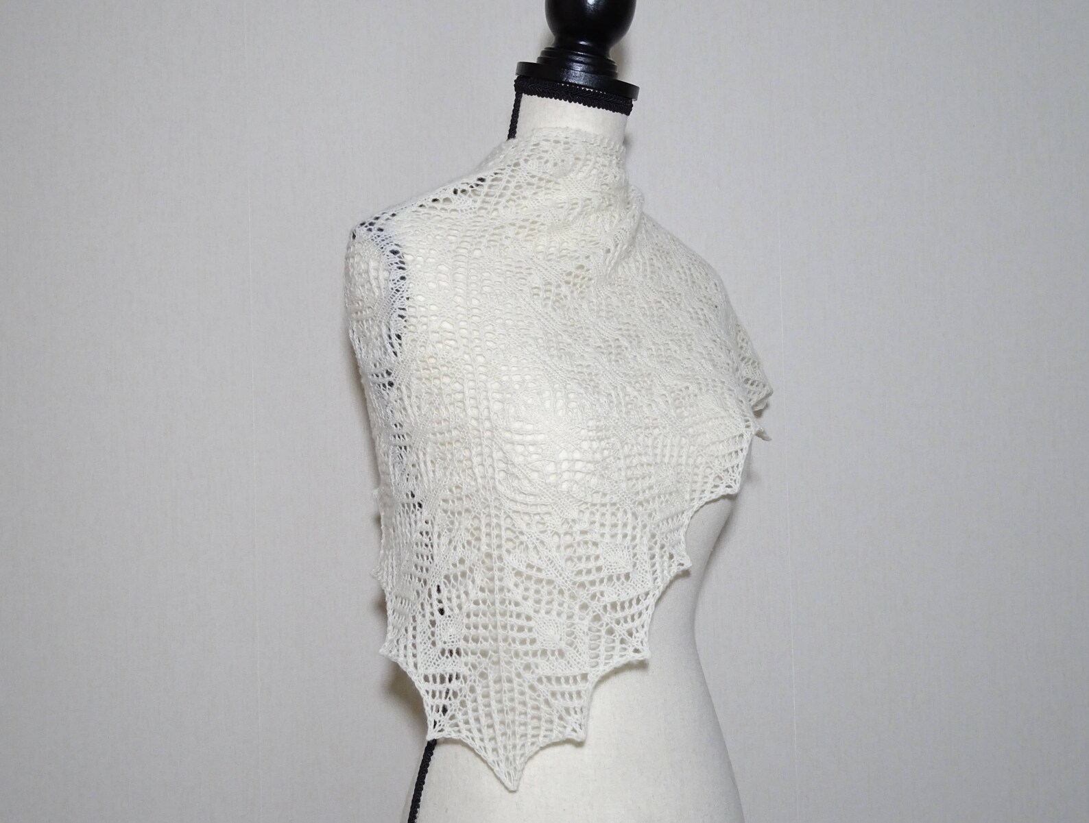 Knit Top Down Triangle Lace Shawl Pattern - Etsy