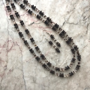 Multilayer Brown Coconut Shell Necklace