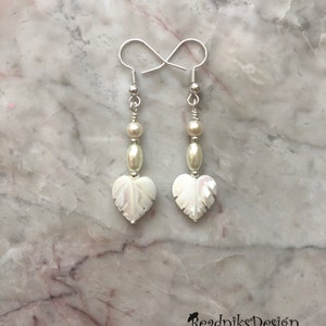 White Shell Earrings