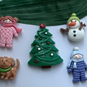 Set of Christmas Magnets, Christmas Magnets, Fridge Magnets, Locker Magnets, Novelty Magnets