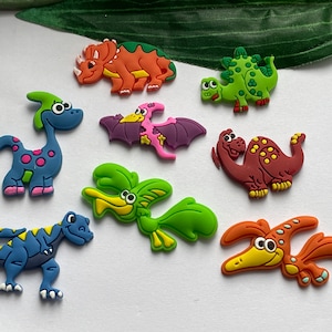 Set of 9 Dinosaur Magnets, Dinosaur Magnets, Fridge Magnets, Locker Magnets, Novelty Magnets