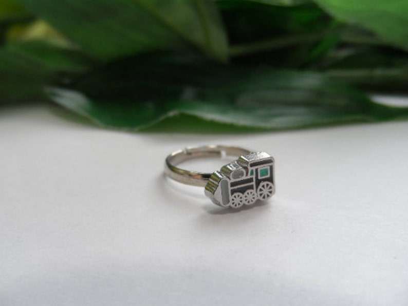 Childs Adjustable Train Ring Kids Rings Boys Rings Boys Etsy