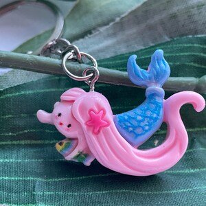 Mini Mermaid Keychain, Novelty Keychain, mermaid keyrings, Christmas Keychains, swimming gifts image 5