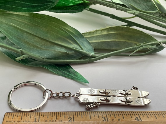 Ski Keychain, Novelty Keychain, Ski Keyrings, Ski Gifts - Etsy