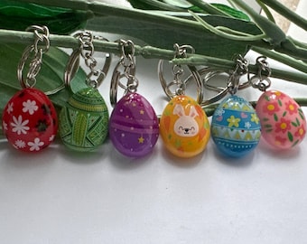Easter Egg Keychain, Novelty Keychain, Easter keyrings,Easter egg Keychains, Easter gifts