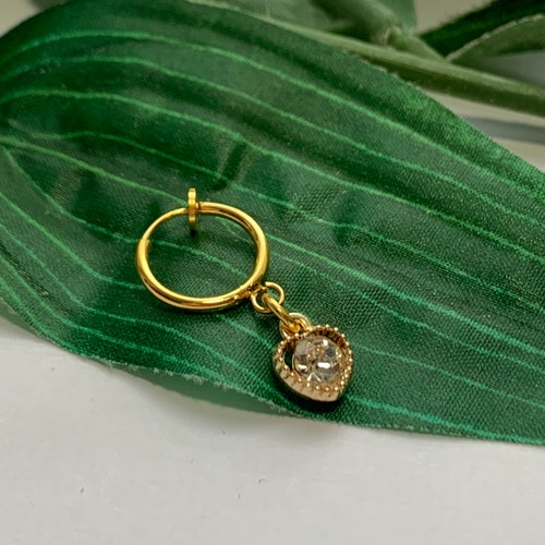 Rhinestone Clip on Belly Button Navel Ring Fake Belly Button Etsy UK