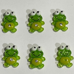 Set of 6 Frog Magnets, Frog Magnets, Fridge Magnets, Locker Magnets, Novelty Magnets