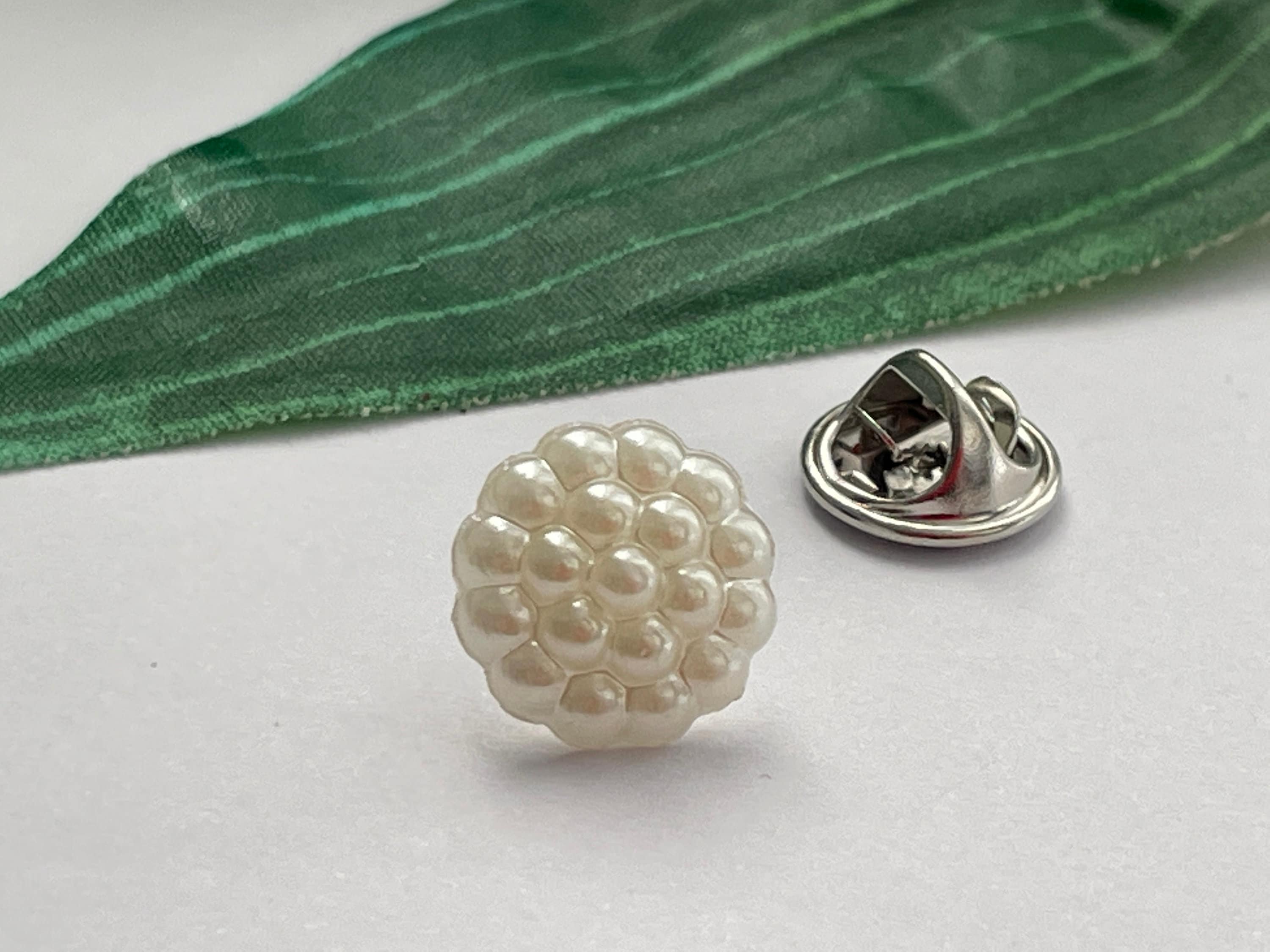 Subtle Tie Pin Pearl Tie Pin, Pearl Tie Pin, Wedding Pearl Lapel Pin, Wedding ...