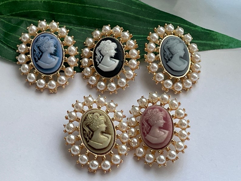 Replica cameo brooch