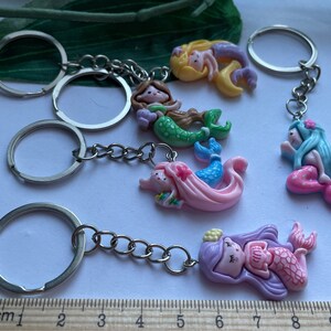 Mini Mermaid Keychain, Novelty Keychain, mermaid keyrings, Christmas Keychains, swimming gifts image 9