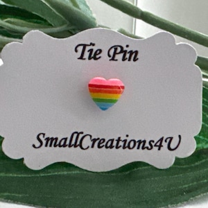 Rainbow Heart Lapel Pin, heart Pin, heart Lapel Pin, Blouse accessories, dress Pin, dress pin
