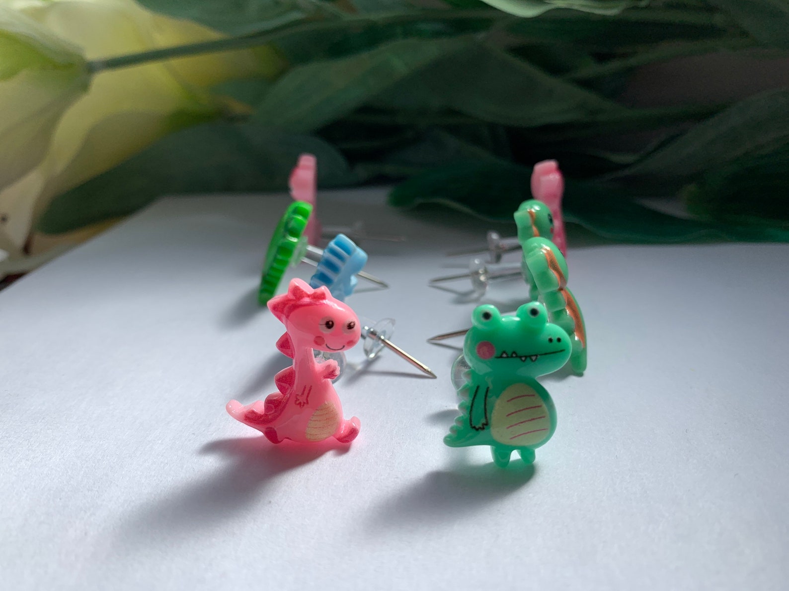Dinosaur Push Pins Novelty Push Pins Decorative Push Pins Etsy