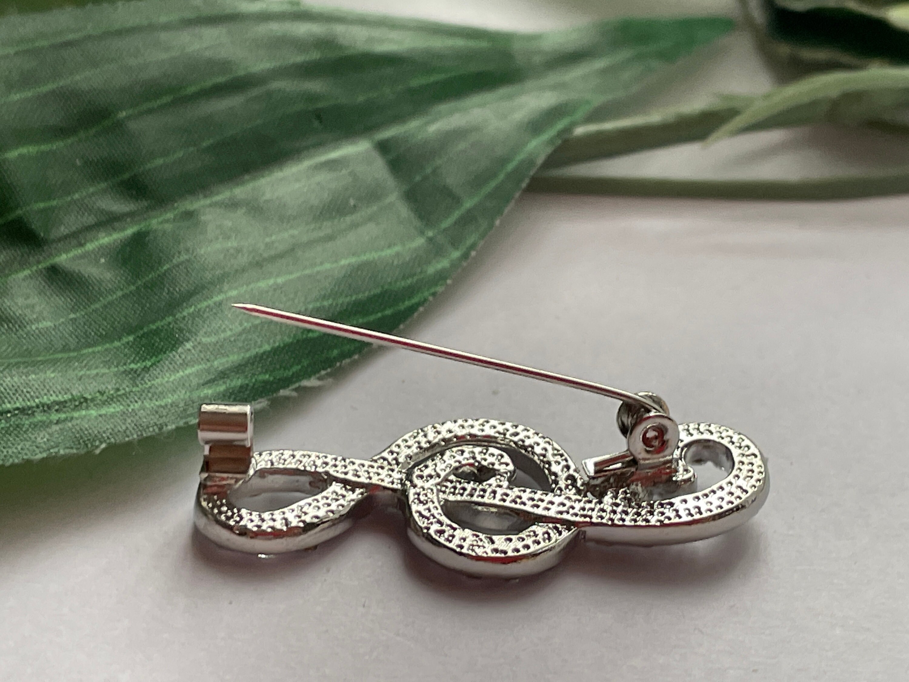 Rhinestone Music Note Lapel Pin, Music Note Pin, Music Note Lapel Pin ...