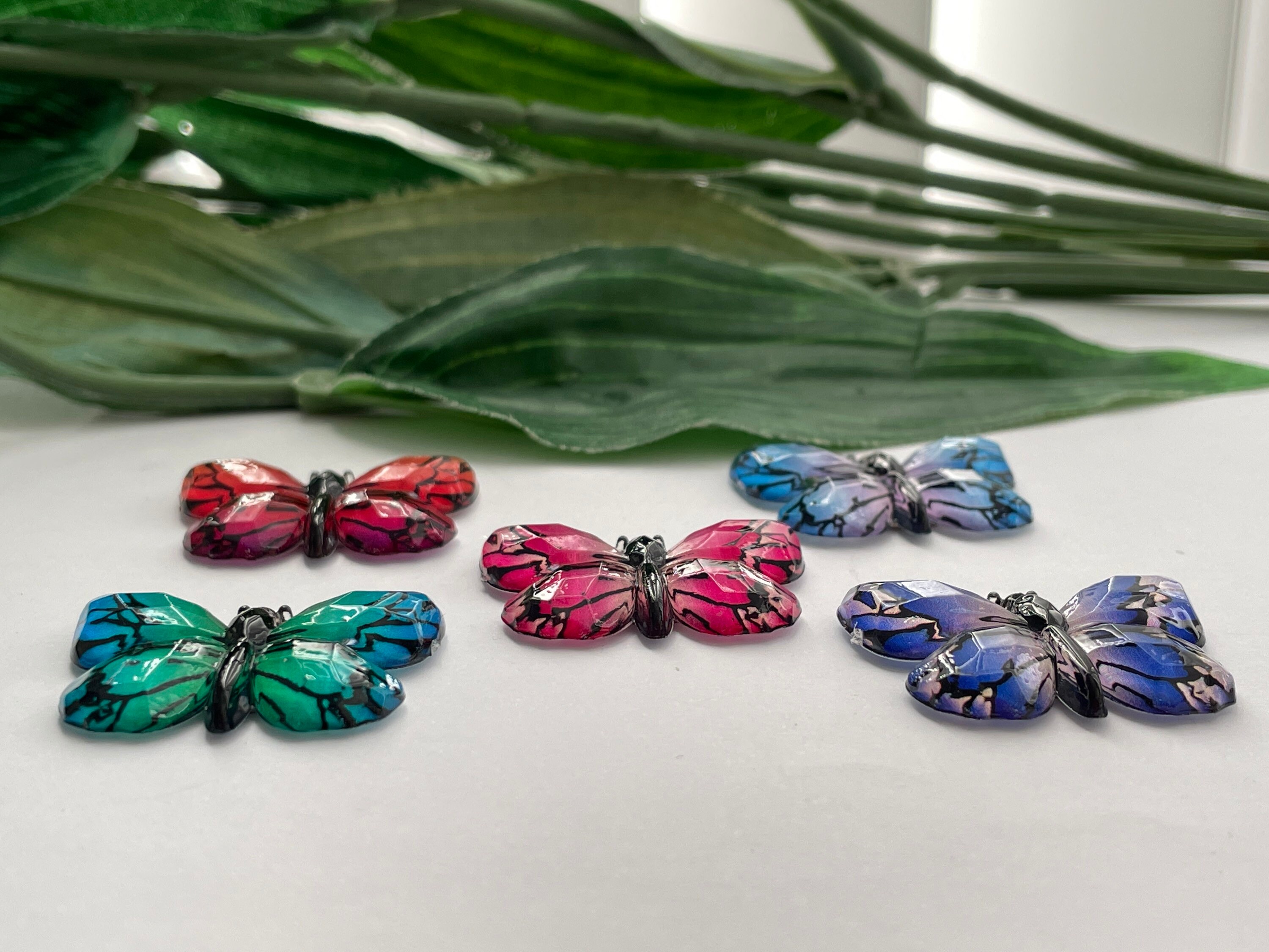 Sample Buttefly Ref Magnet Design Set of 5 Butterfly Magnets, Butterfly Magnets, Fridge Magnets, Locker ...