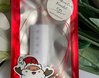 Make Your Own Christmas Bracelets kit, Christmas Bracelets, Christmas Party favors, make your own bracelet kit