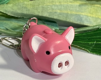 Pig Keychain, Novelty Keychain,  Pig keyrings, Christmas Keychains